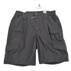 Propper Men's 38x9 Black Tactical Cargo Shorts Elastic Waist F5253 Ripstop Relax